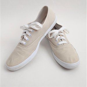 Keds Champion Canvas lace up Sneakers Beige 9.5